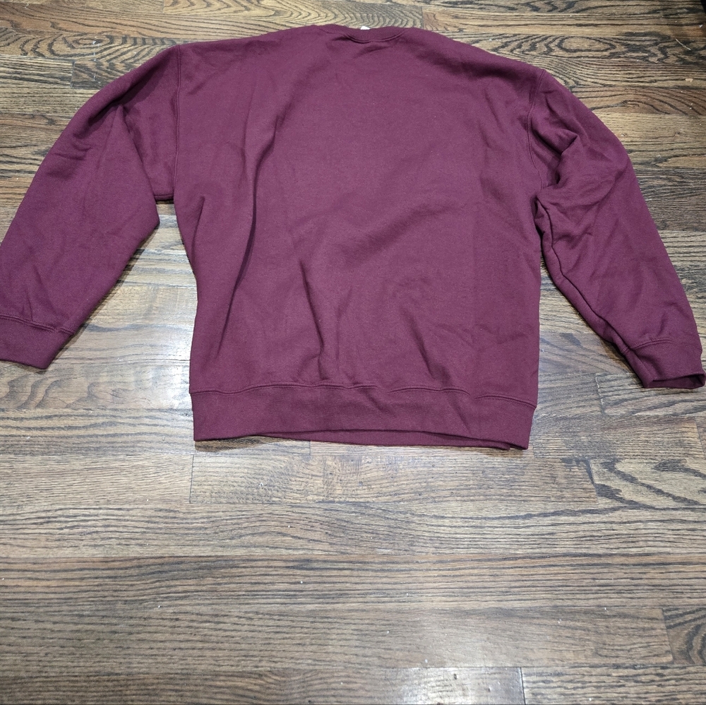 Vintage Harvard Sweatshirt Mens Unisex XL Crewneck Pullover Collegiate Maroon - Picture 3 of 5